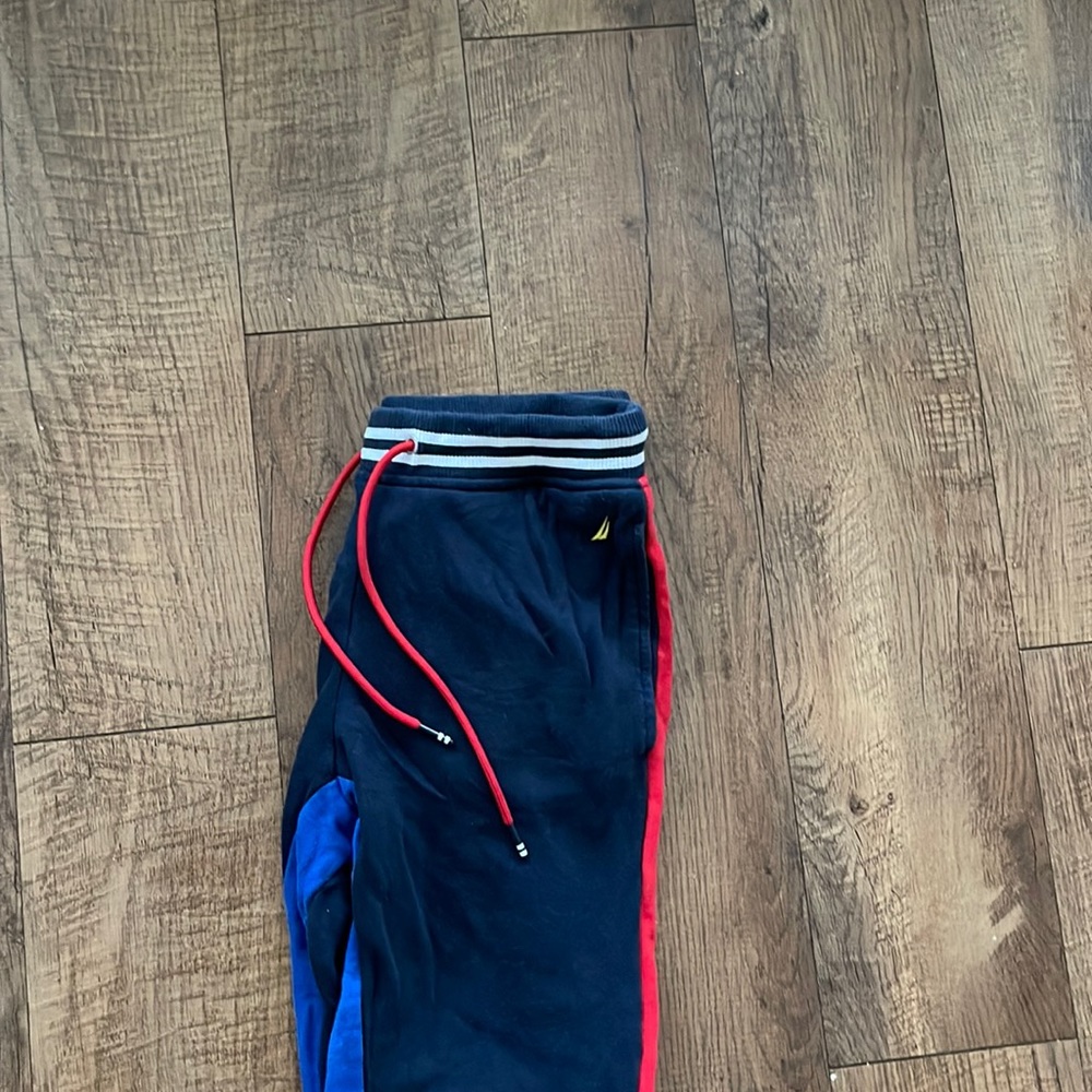 Nautica dark navy blue joggers other colors: red, blue, white